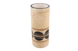 A Troika Cornwall ceramic cylindrical vase.