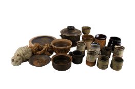 An assortment of West Country Studio Art Pottery items.
