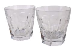 A pair of Baccarat 'Grey Goose' crystal whisky tumblers.