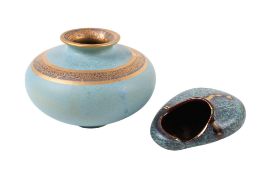 Tony Laverick (ASL) Studio Art pottery vase and a German wall pocket.