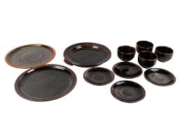 A selection of Winscombe Pottery stoneware.