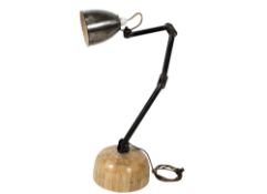 A mid-century Memlite industrial architect's desk lamp.