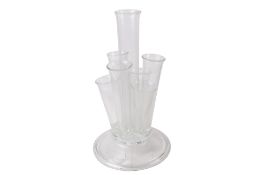 A vintage glass posy vase.