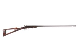 A Belgium folding action .410 shotgun. Cylinder choke, 29.5 inch barrel, No visible serial number.