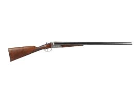 A Sarriugafte 12 bore side by side double trigger extractor shotgun.