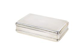 A small George III silver box.