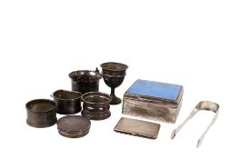 An assortment of Victorian and later silver.