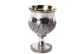 A George III silver goblet.