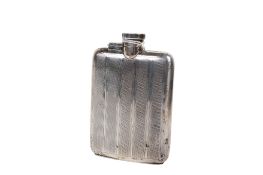 A George V silver hip flask.