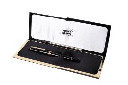 A Mount Blanc ballpoint pen.