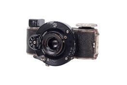 A Fotofex-Kaftanski Minifex 16mm Sub-Miniature viewfinder camera. With an E.Ludwig 25mm f3.