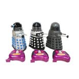 Three Product Enterprise Doctor Who Radio Classic Dalek Radio Command large scale figures.