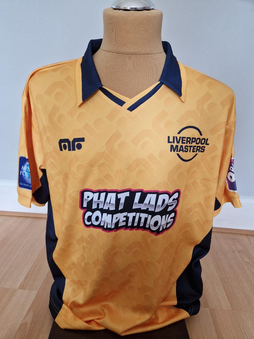 LIVERPOOL TEAM NUMBER 24 FLORENT SINAMA-PONGOLLE MASTERS TOURNAMENT WORN SHIR