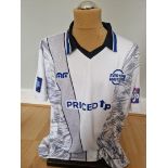 EVERTON TEAM NUMBER 4 PETER CLARKE MASTERS TOURNAMENT WORN SHIRT