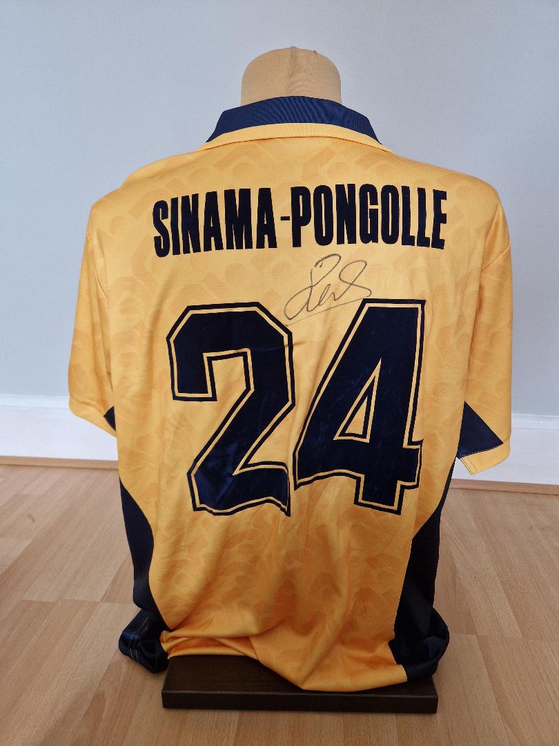 LIVERPOOL TEAM NUMBER 24 FLORENT SINAMA-PONGOLLE MASTERS TOURNAMENT WORN SHIR - Image 2 of 4