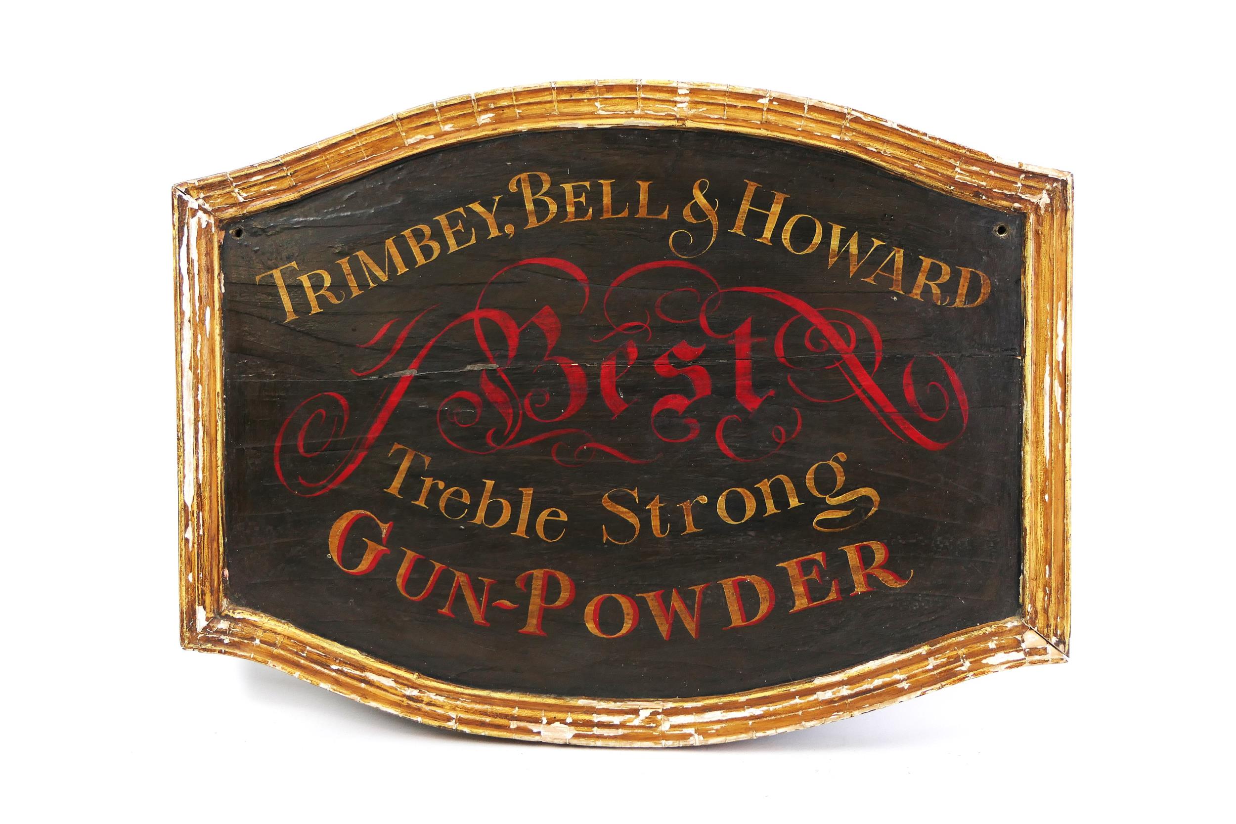A 20th century shop display sign Trimbley Bell & Howard Best Treble ...