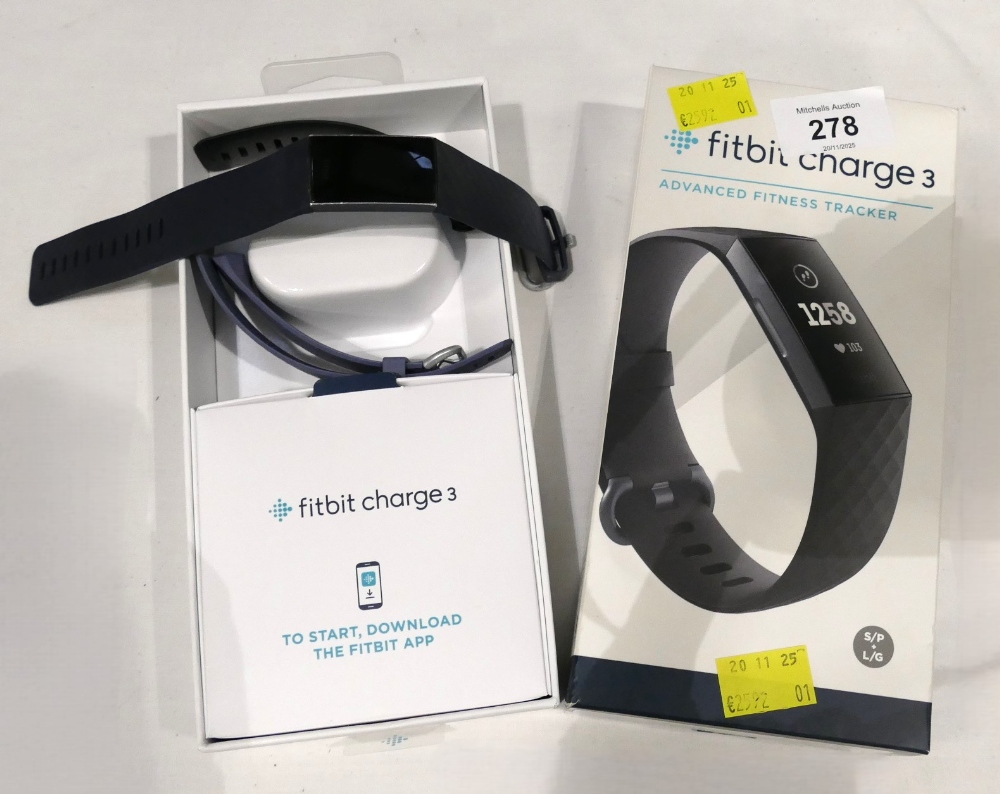 Fitbit Charge 3 Advanced Fitness Tracker with box