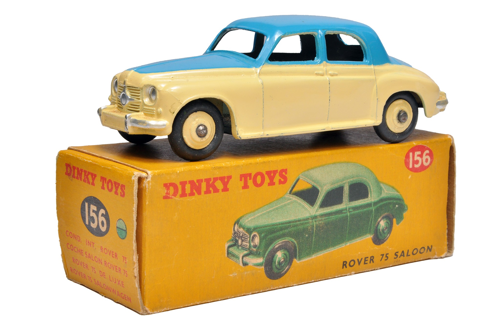 Dinky Toys GB N°156 Rover 75 Saloon 1/43 - Vert Bicolore - Neuf En Boîte