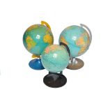 A trio of Desktop Globes.