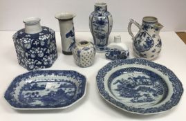 A collection of Chinese blue and white pottery and porcelain,
