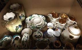 A box of assorted china to include various Mason's 