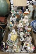 A collection of 19th Century and later Continental figurines,
