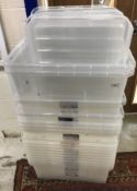 A large collection of assorted mainly Wham Crystal lidded boxes