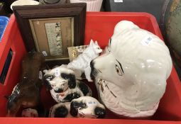 A collection of items comprising a Stevengraph 