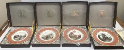 A set of twelve Royal Crown Derby plates, limited edition of 600,