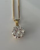 An 18 carat gold chainlink necklace with