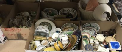 Five boxes of assorted decorative china