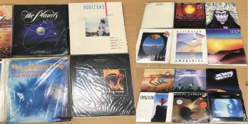 A collection of various vinyl LPs mainly