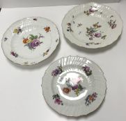 A 19th Century Meissen floral spray deco