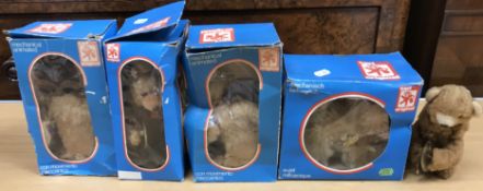 A collection of four Carl original plush