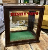 A modern mahogany framed display cabinet