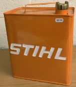 A modern enamelled decorative petrol can
