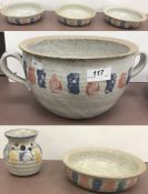 A Richard Champion Monkleigh Pottery sou