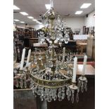 A 20th Century blown glass ceiling lante