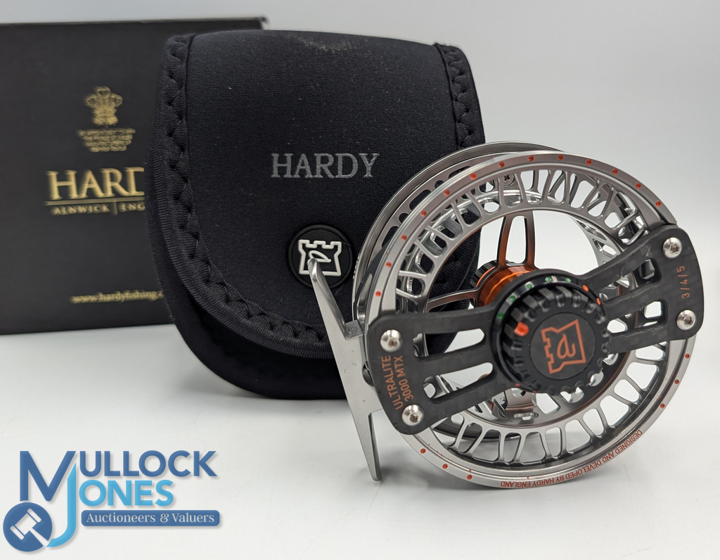 A fine Hardy Bros Ultralite 3000 MTX 3/4/5 trout fly reel 3 ½", ventilated caged shallow spool, - Image 2 of 3