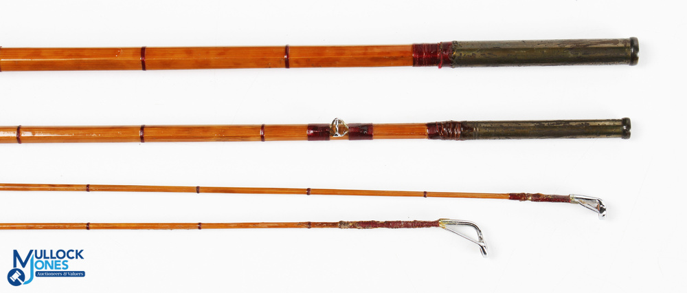 Gamage Ltd London "The Challenge" split cane trout fly rod - 10ft 3pc with spare tip (1.5in - Image 3 of 3