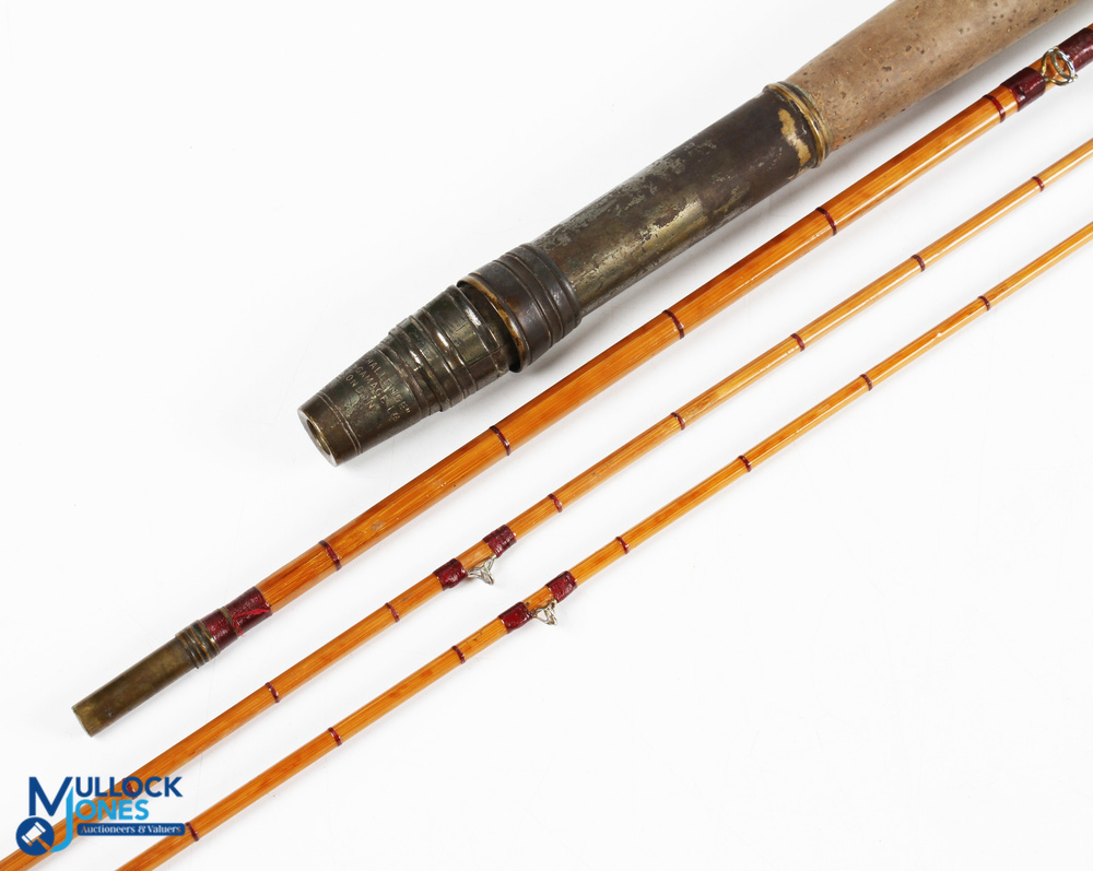 Gamage Ltd London "The Challenge" split cane trout fly rod - 10ft 3pc with spare tip (1.5in - Image 2 of 3