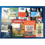 Liverpool Football Big Match Programmes and Tickets, to include FA Cup Final Leeds v Liverpool