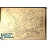 1935-36 Ordnance Survey Office Map Southampton with Brentford Old Football Stadium, Griffin Park