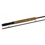 Sue Burgess Diamond Back carbon trout fly rod, 9ft 6" 2pc line 5/8#, double alloy uplocking reel