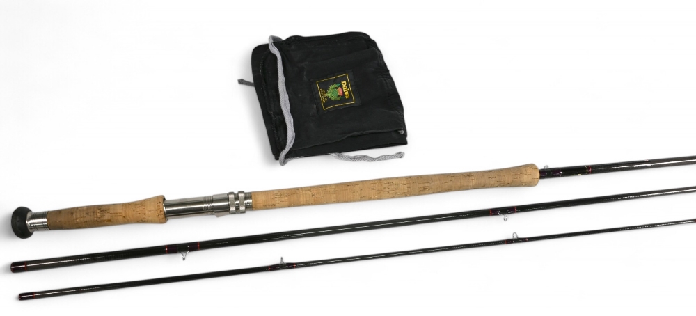 Daiwa Whisker Salmon Fly Mk 2, 13' 3 piece rod, made in Scotland with Thistle logo, #8/10, lined