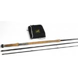 Daiwa Whisker Salmon Fly Mk 2, 13' 3 piece rod, made in Scotland with Thistle logo, #8/10, lined