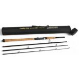 Tom Raymond Combat Stik, 2.7metre woven graphite 4 piece spinning rod, distributed by Colmic,