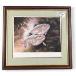 John Searl (20th century) - 'Under the Bank' signed limited edition print No. 3/50. Framed under