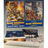 Games Workshop Warhammer Shop Poster Displays and Citadel Ral Partha White Metal Figures, #8