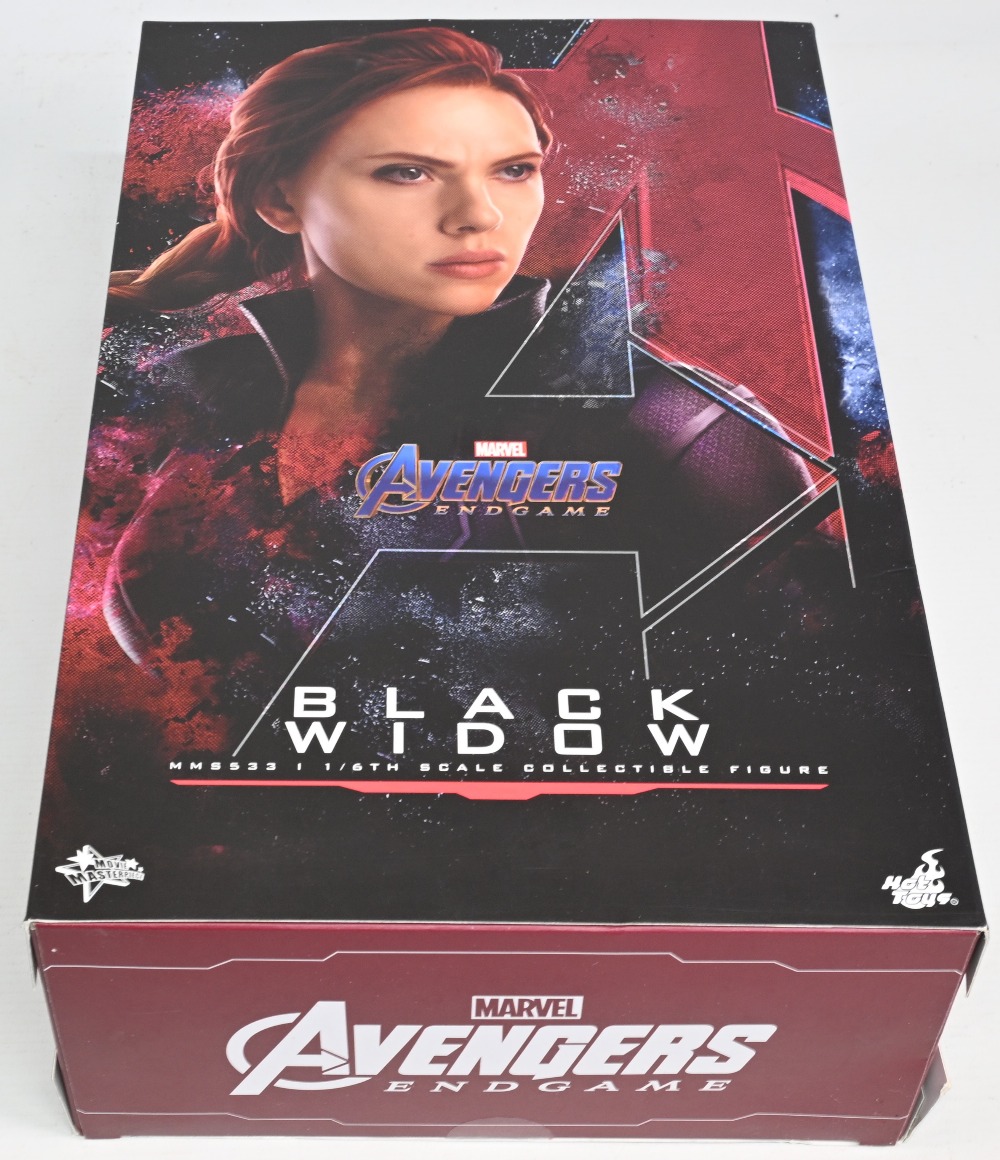 Hot Toys The Black Widow Sixth Scale Collectible Figure features: - Newly developed head sculpt with